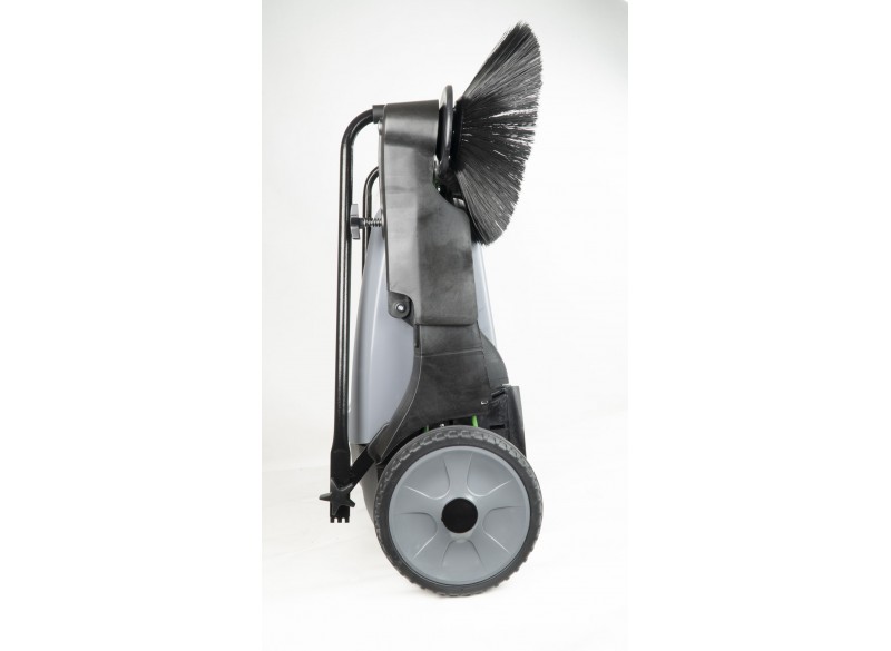Manual Floor Sweeper - Johnny Vac - 32" (81.3 cm) Cleaning Path -  2 Side Brushes - Tank of 10.5 gal (40 L)