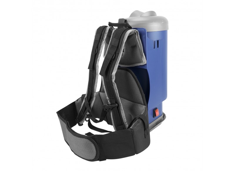 Professional Backpack Vacuum - 1.5 gal (6 L) Tank Capacity - With Complete Tool Set - HEPA Filtration - 30' (9 m) Power Cable - Cushion Shoulder Straps & Waist Belt - Ghibli 15881250211