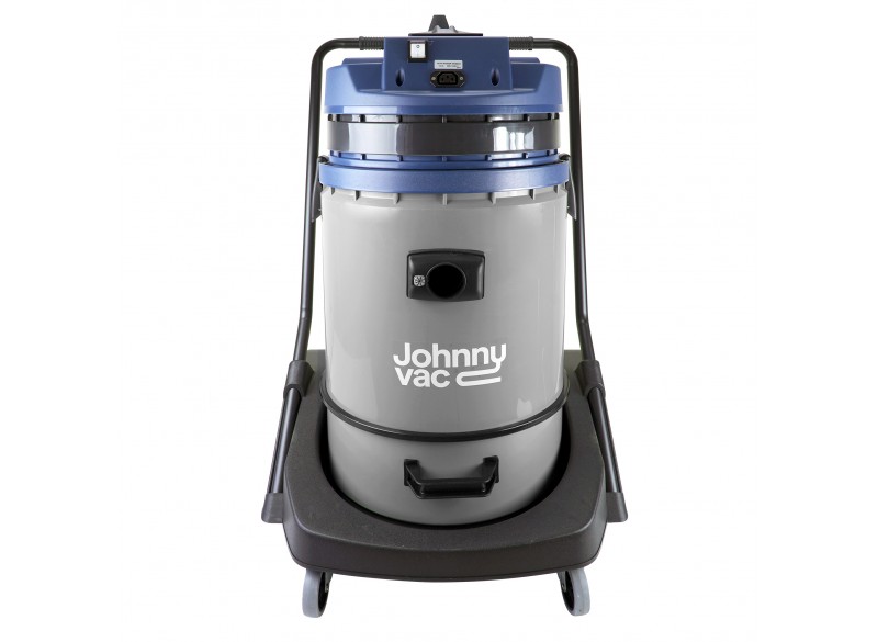 Wet & Dry Commercial Vacuum - Capacity of 16 gal (60.5 L) - Tank on Trolley - Electrical Outlet for Power Nozzle - 10' (3 m) Hose - Plastic and Aluminum Wands - Brushes and Accessories Included - IPS ASDO07416