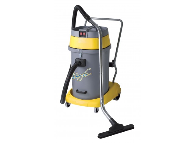 Wet & Dry Commercial Vacuum - Capacity of 15 gal (57 L) - 2 Motors - 10' (3 m) Hose - Metal Wands - Brushes and Accessories Included - Ghibli 15351250210