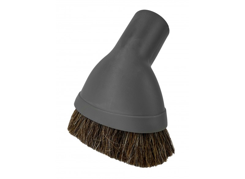 DUSTING BRUSH DOMEST CHARCOAL FIT ALL 1 1/4" HORSEHAIR