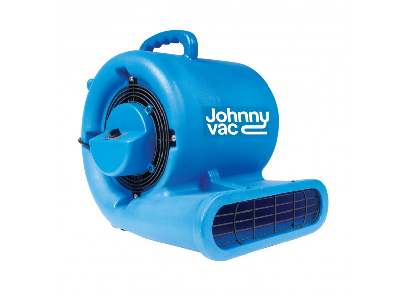 Portable Blower / Fan / Floor Dryer - Johnny Vac - Fan Diameter 9.5" (24 cm) - 3 Speeds - with Handle - Blue