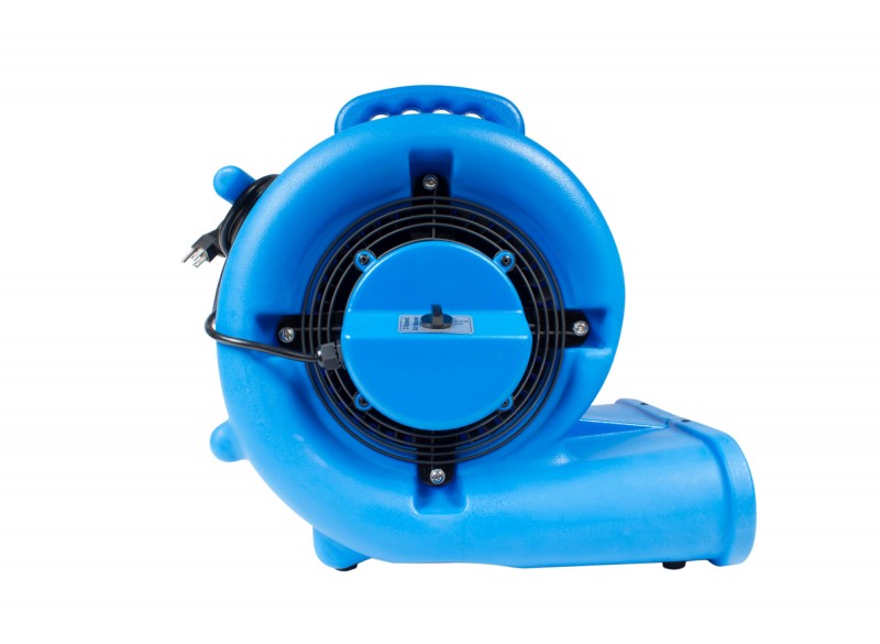 Portable Blower / Fan / Floor Dryer - Johnny Vac - Fan Diameter 9.5" (24 cm) - 3 Speeds - with Handle - Blue