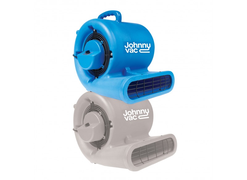 Portable Blower / Fan / Floor Dryer - Johnny Vac - Fan Diameter 9.5" (24 cm) - 3 Speeds - with Handle - Blue