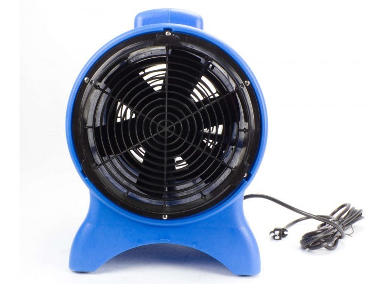 Industrial Blower / Fan / Floor Dryer - Johnny Vac - Fan Diameter 12" (30.4 cm) - Sealed Motor - 1 speed - with Handle - Blue