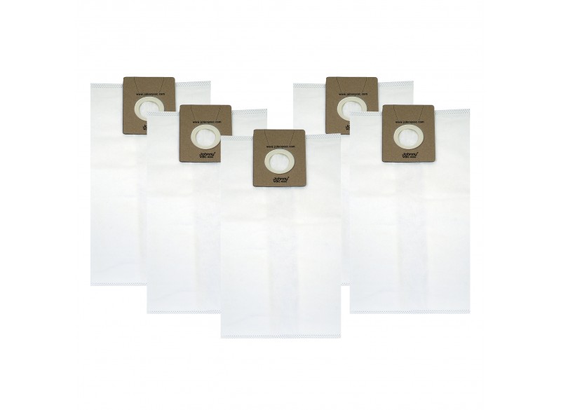 HEPA Microfilter Bag for Johnny Vac Vacuum Models JV10W and Ghibli AS10, ASL7, AS8 - Pack of 5 Bags