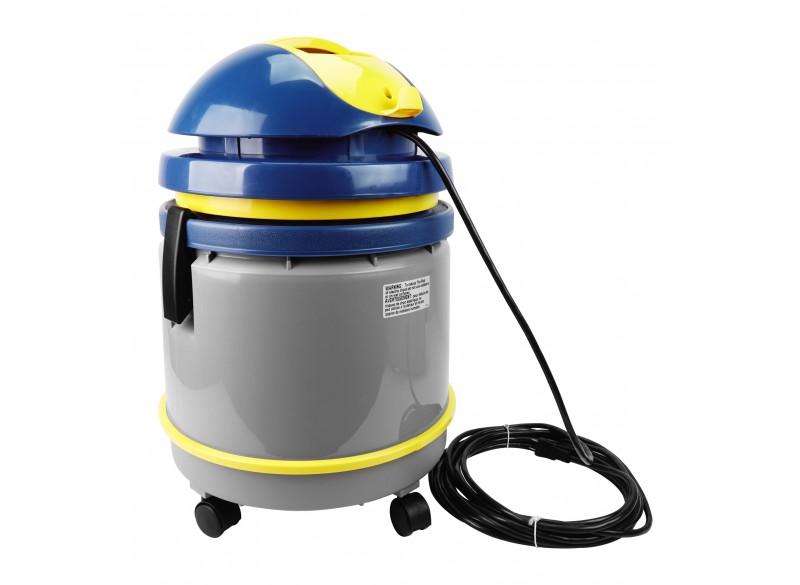 Commercial Vacuum Johnny Vac - Tank Capacity of 4 gal (15 L) - Accessories and Paper Bag Included - Integrated Electrical Outlet - 1000 W Motor - Swivel Casters