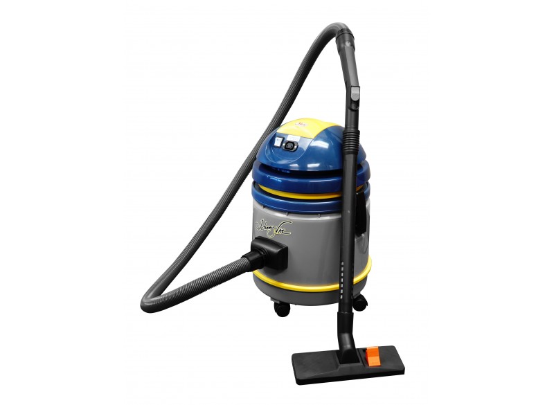 Commercial Vacuum Johnny Vac - Tank Capacity of 4 gal (15 L) - Accessories and Paper Bag Included - Integrated Electrical Outlet - 1000 W Motor - Swivel Casters