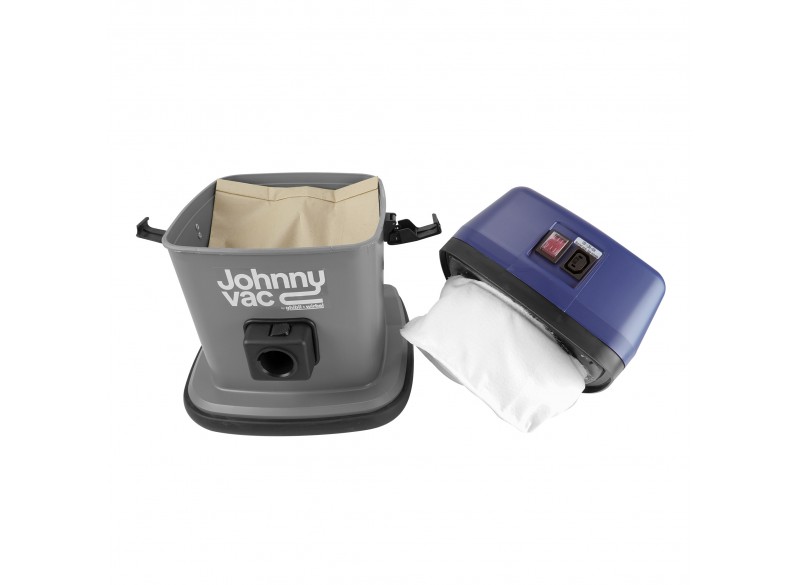 Aspirateur commercial Johnny Vac - capacité de 12 L (3 gal) - accessoires et sac en papier inclus - prise électrique intégrée - moteur 1000 W - roues pivotantes -  Ghibli AS5