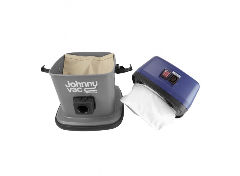 Commercial Vacuum Johnny Vac - Tank Capacity of 3 gal (12 L) - Accessories and Paper Bag Included - Integrated Electrical Outlet - 1000 W Motor - Swivel Casters -  Ghibli AS5