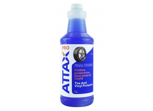 Finition protectrice pour pneu et vinyle - antistatique - 1 L (33,8 oz) - Attax ® Pro