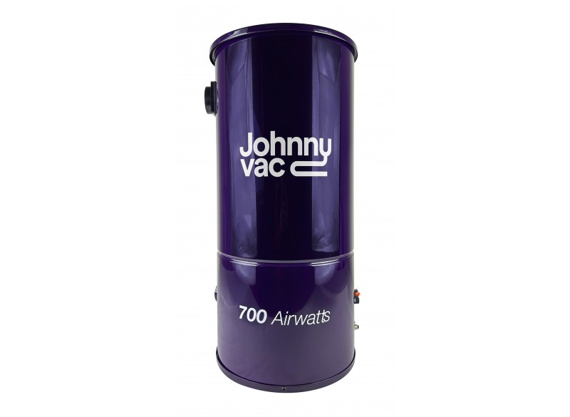 Central Vacuum Johnny Vac - JV700CA - Silent - 2-Fan Motor - 700 Airwatts - 5 gal (19 L) Tank Capacity - Wall Mount Bracket - HEPA Bag - Foam Filter