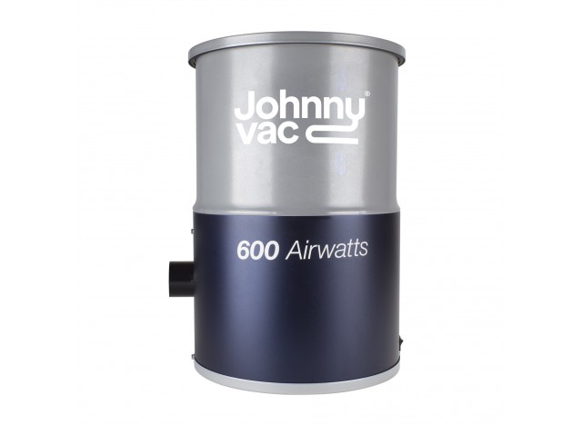 Central Vacuum Johnny Vac - JV600C - Compact - 600 Airwatts - 3 gal (12 L) Tank Capacity - HEPA Bag - Foam Filter