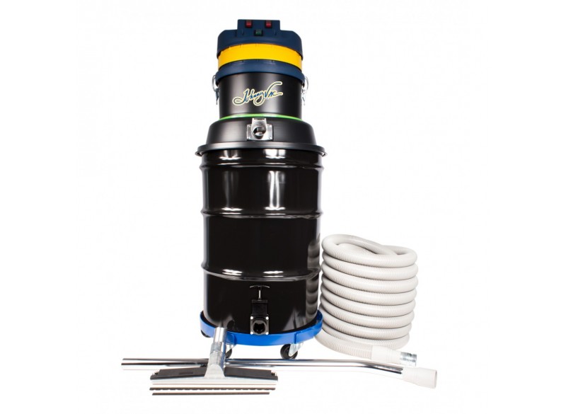 Wet & Dry Commercial Vacuum - 2 Motors - Capacity of 45 Gal (171 L) - with Accessories & Trolley - 30' (9 m) Power Cord