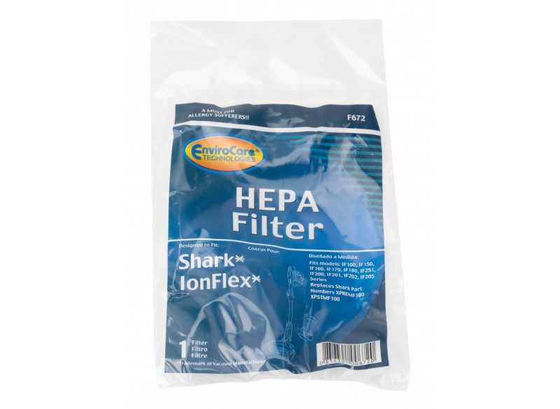 Replacement HEPA Filter for Shark IonFlex Stick Vacuums - F672