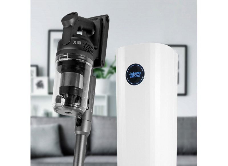 ordless Stick Vacuum Cleaner with Charging Station - X30 - 2x 25.9 V Batteries - Charcoal