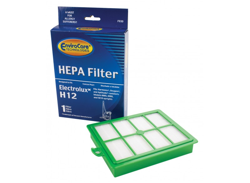 Filtre HEPA lavable H12 pour les aspirateur chariot Eureka/ Oxygene/ Harmony et aspirateur vertical 6985, 6988 et 5010 - F930