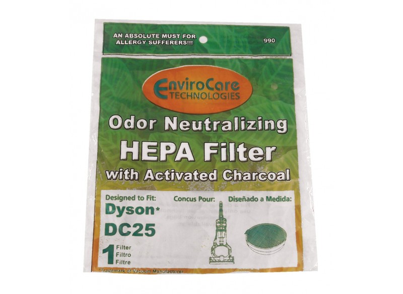 HEPA Motor Filter for Dyson DC25 Upright Vacuum - Envirocare F990