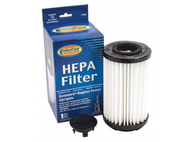 Cartridge Filter for Upright Bagless Kenmore Tower Vacuum - Envirocare F259