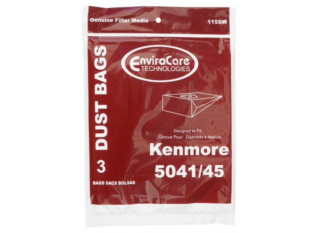 Paper Bag for Kenmore 5041/45 Vacuum - Pack of 3 Bags - Envirocare 115SWJV