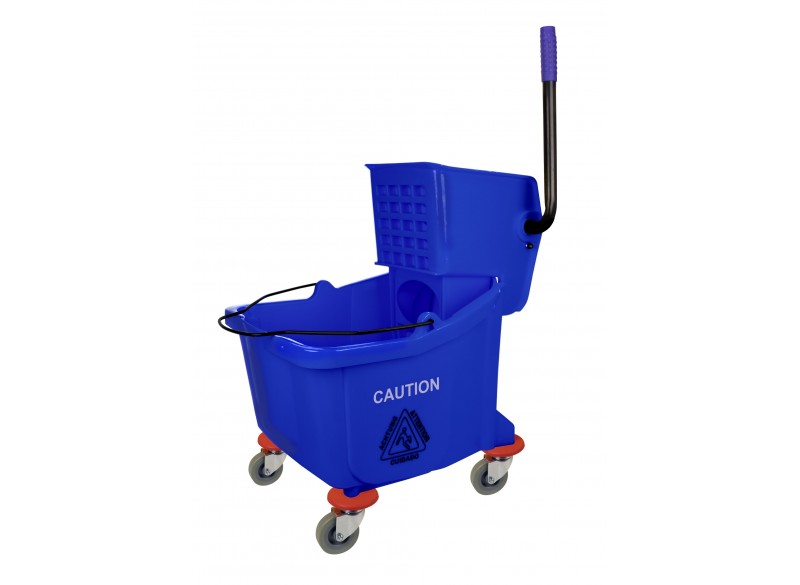 Ensemble seau et tordeur à pression latérale - 9,4 gal (36 L) - bleu