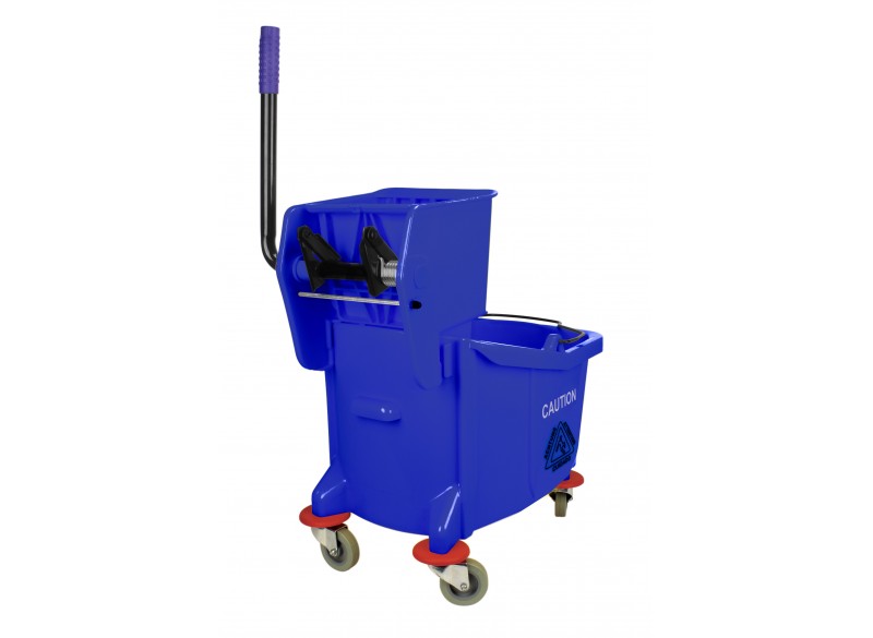 Sidepress Wringer and  Bucket Combo - 9.4 gal (36 L) - Blue
