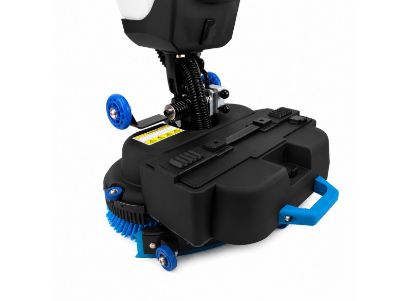 Autorécureuse double brosse avec batterie au lithium et chargeur 36 V - largeur de nettoyage de 17" - Autonomie de 2h.