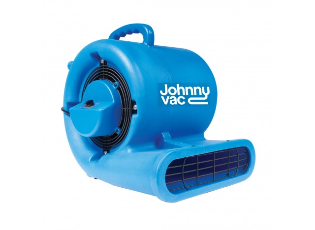 Ventilateur / souffleur / séchoir de plancher portatif - Johnny Vac - diamètre ventilateur 25 cm - 3 vitesses - avec poignée - bleu