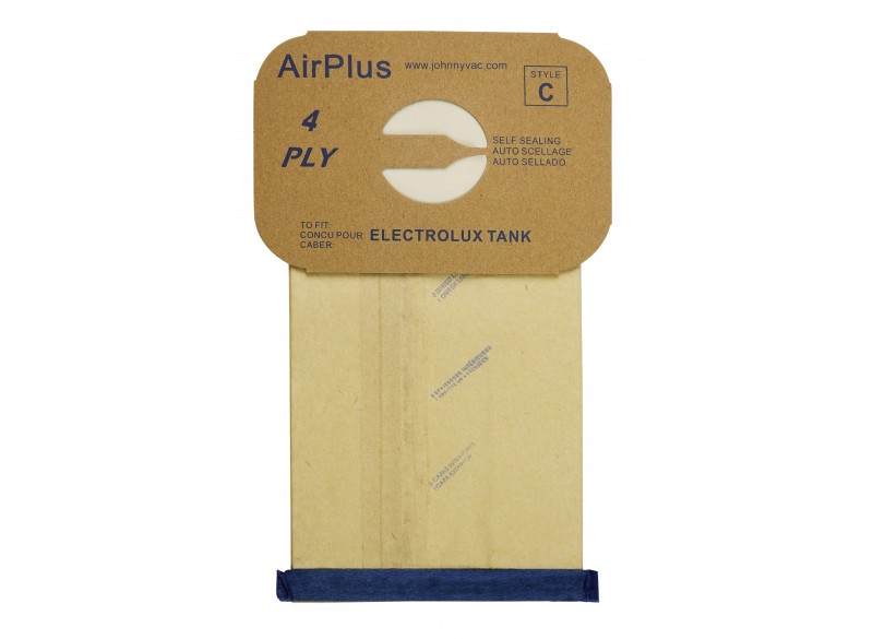 Sac en papier pour aspirateur Electrolux avec réservoir - style C AirPlus - boîte de 100 sacs - en vrac - 805FPC*