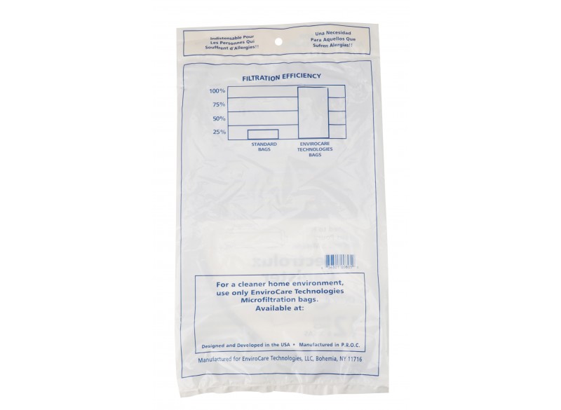 Paper Bag for Electrolux Canister Vacuum Style C - Pack of 12 Bags - Envirocare 805