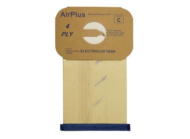 Paper Bag for Electrolux Canister Vacuum - Style C AirPlus - Pack of 12 Bags