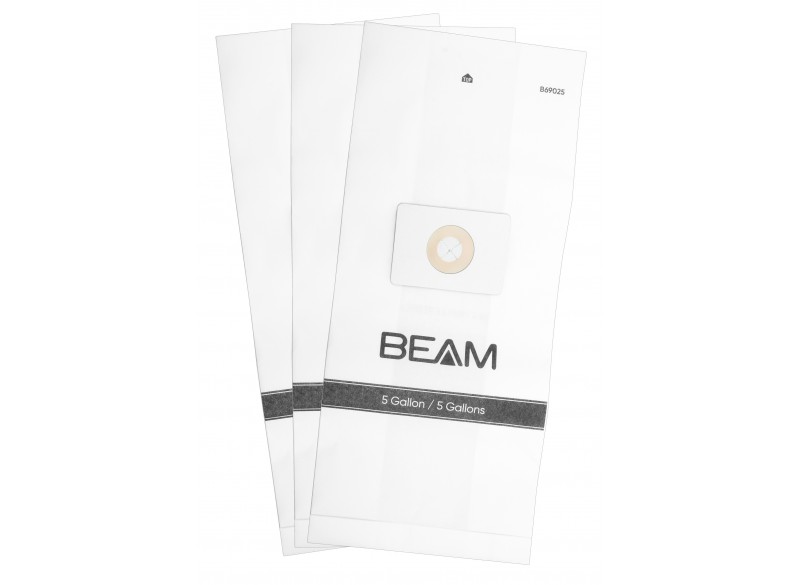 Paper Bags for Beam Central 167 / 2067 - 5 Gallons - B69025 - Pack of 3 Bags