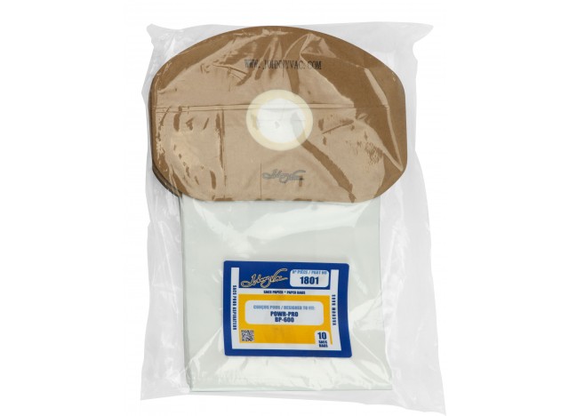 Paper Bag for Powr-Pro BP-600 Vacuum -SC412 -  Pack of 10 Bags