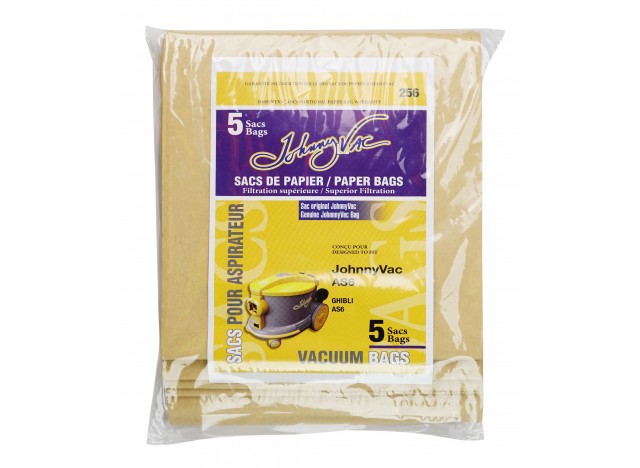 Sac en papier pour aspirateur Johnny Vac AS6 - paquet de 5 sacs