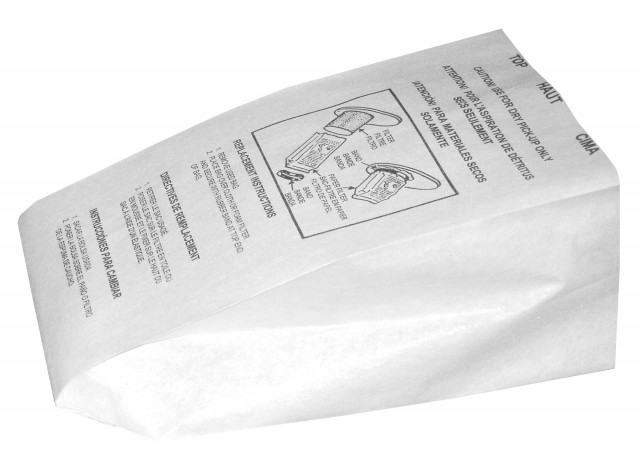 Paper Bag for most Shop Vacuum - Pack of 5 Bags + 1 Elastic Retainer - Envirocare 830SW