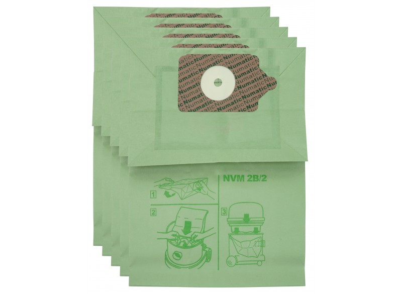 Paper Bag for Vaccum Johnny Vac JV402 - Numatic Charles NVM2B 300, 350, 360, 375, 380 - Pack of 10 Bags