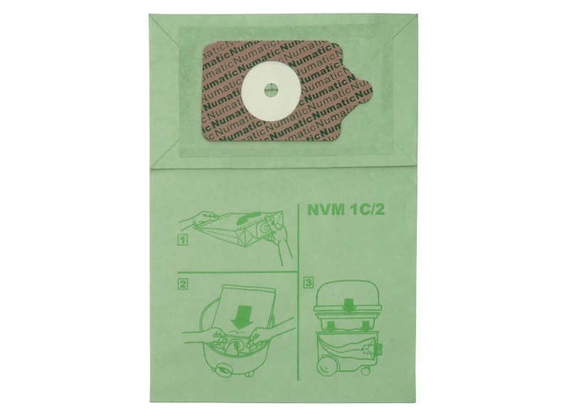 Paper Bag for Vacuum Johnny Vac JV200 and Numatic Henry NVM1C 200, 225, 250 - Pack of 10 Bags