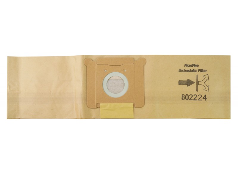Paper Bag for Nobles Tidy Vac 607961 et Tennant 3400 Vacuum - Pack of 10 Bags - Envirocare ECC802224