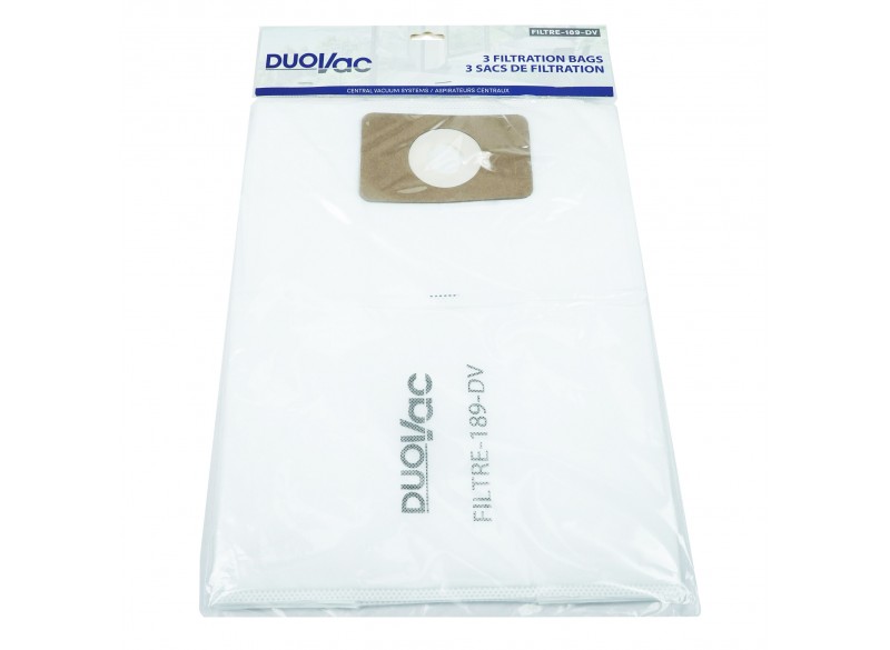 POLYPROPYLENE FILTRATION BAG FOR DUOVAC 13L (3.2G)PK3 - FILTRE-189-DV