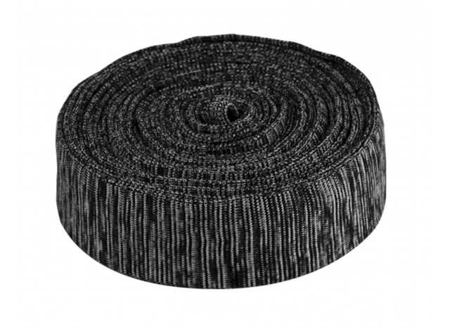 Cover for 40' (12 m) Hose of Central Vacuum Cleaner - with Nylon Twist-off Straps - Grey - VS-KTSCG-40