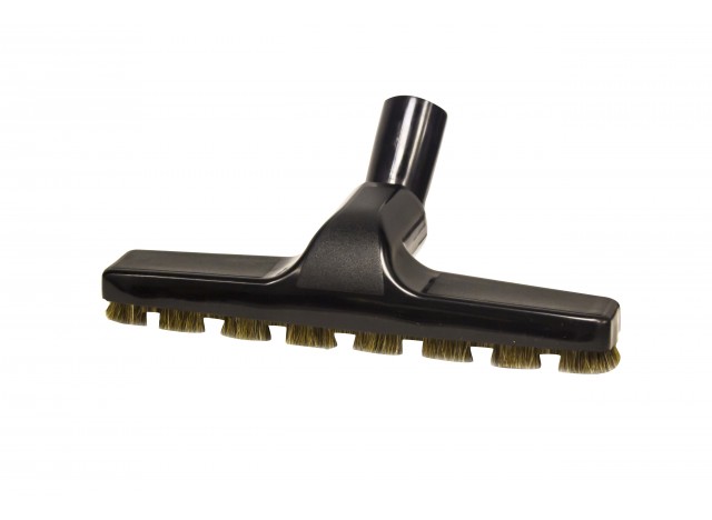 Floor Brush - 10" (25.4 cm) Cleaning Path - 1 ¼ " (31.75 mm) dia - Fits All - Black