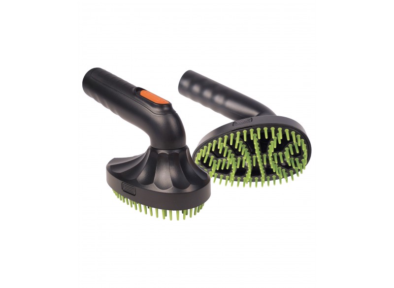 Brosse pivotante avec tiges en caoutchouc pour les poils d'animaux de compagnie - Wessel-Werk 13.9 757-279-9