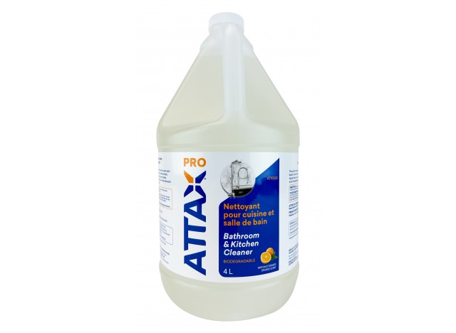 ATTAX CONCENTRATED  BATHROOM & KITCHEN CLEANER LEMON 4L