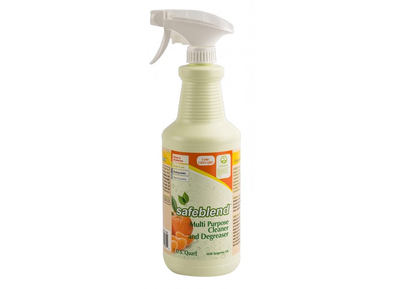 Multi-Purpose Cleaner and Degreaser - Tangerine - 33.4 oz (950 ml) - Safeblend  CRTO-X12