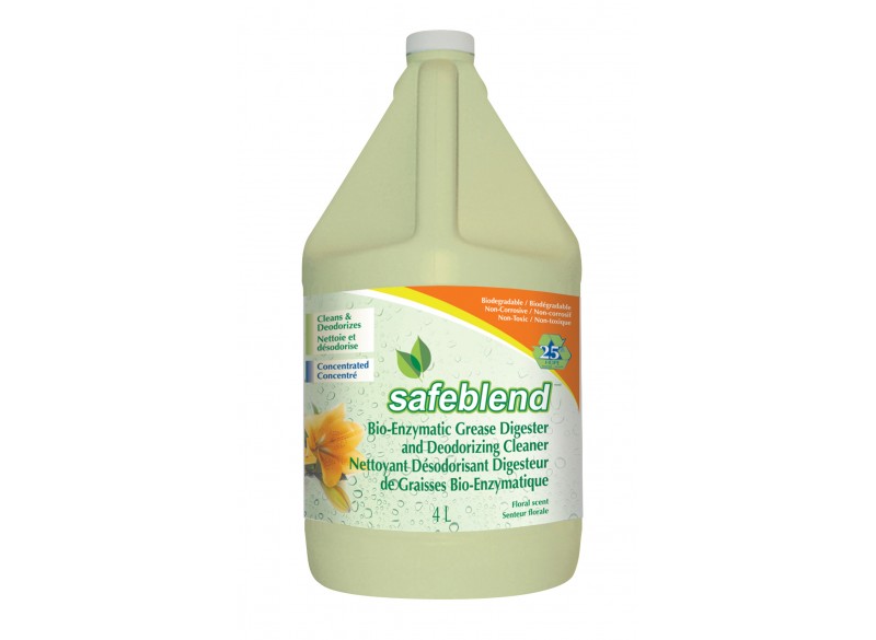 Nettoyant désodorisant digesteur de graisse bio-enzimatique - 4 L (1,06 gal) - Safeblend GCXX G04