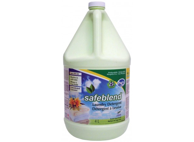 Détergent / savon à lessive liquide HE - parfum de linge frais - 4 L (1,06 gal) - Safeblend LEFR-G04