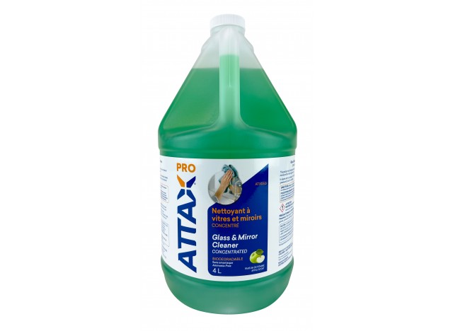 ATTAX CONCENTRATED GLASS & MIRROR CLEANERS GREEN APPLE SCENT