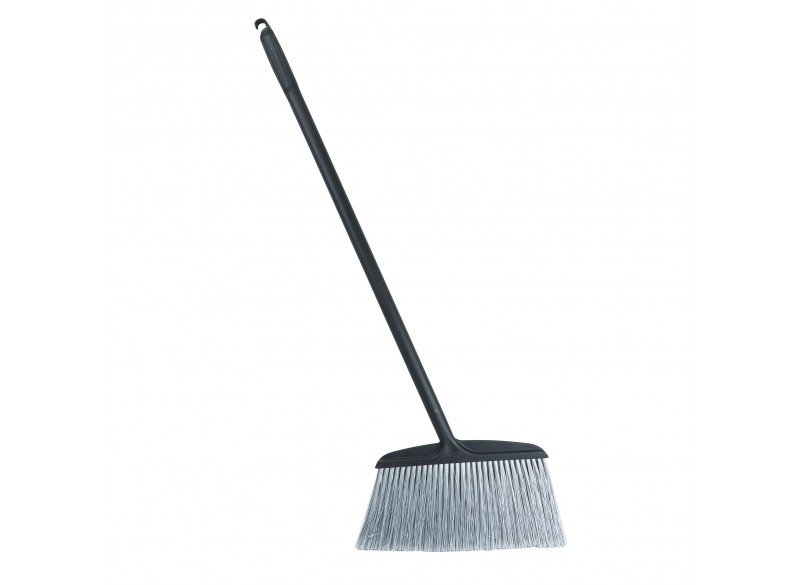 Long Handle Dustpan with Wheels and Mini Broom