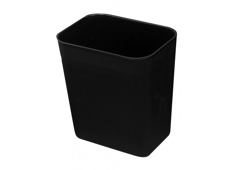 Office Trash Can / Bin - Wastebasket - 2 gal  (8 L) - Black