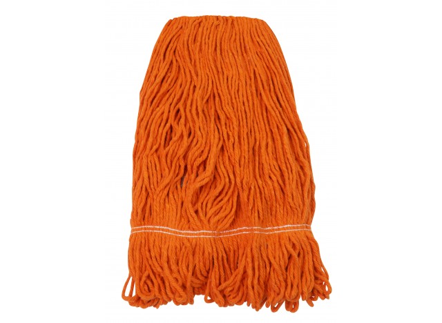 Tête de vadrouille / moppe synthétique de rechange - humide pour laver - 680 g (24 oz) - orange - Globe 3092O